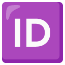 przycisk ID — emotka w stylu Google (Android), Noto Emoji