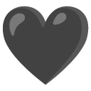 czarne serce — emotka w stylu Google (Android), Noto Emoji