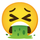 wymiotująca twarz — emotka w stylu Google (Android), Noto Emoji