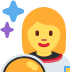 astronautka — emotka w stylu X (Twitter), Twemoji