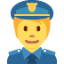 policjant — emotka w stylu X (Twitter), Twemoji