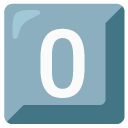 klawisz: 0 — emotka w stylu Google (Android), Noto Emoji