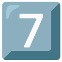 klawisz: 7 — emotka w stylu Google (Android), Noto Emoji