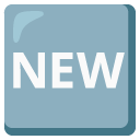 przycisk NEW — emotka w stylu Google (Android), Noto Emoji