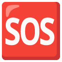 przycisk SOS — emotka w stylu Google (Android), Noto Emoji