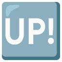 przycisk UP! — emotka w stylu Google (Android), Noto Emoji