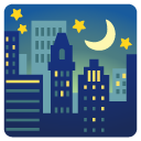 noc z gwiazdami — emotka w stylu Google (Android), Noto Emoji