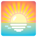 wschód słońca — emotka w stylu Google (Android), Noto Emoji