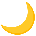 półksiężyc — emotka w stylu Google (Android), Noto Emoji