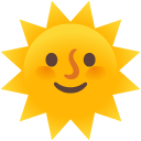 słońce z twarzą — emotka w stylu Google (Android), Noto Emoji