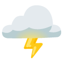 chmura i piorun — emotka w stylu Google (Android), Noto Emoji