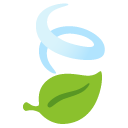 liście na wietrze — emotka w stylu Google (Android), Noto Emoji