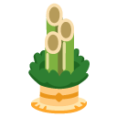 japońska dekoracja kadomatsu — emotka w stylu Google (Android), Noto Emoji