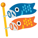 flaga w kształcie karpia — emotka w stylu Google (Android), Noto Emoji