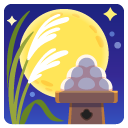 ceremonia oglądania księżyca — emotka w stylu Google (Android), Noto Emoji
