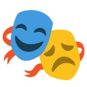 maski teatralne — emotka w stylu Google (Android), Noto Emoji
