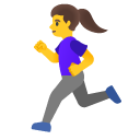 biegnąca kobieta — emotka w stylu Google (Android), Noto Emoji