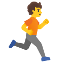 biegnąca osoba: zwrócony w prawo — emotka w stylu Google (Android), Noto Emoji