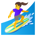 surfująca kobieta — emotka w stylu Google (Android), Noto Emoji
