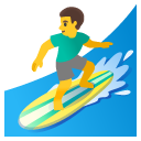 surfujący mężczyzna — emotka w stylu Google (Android), Noto Emoji