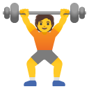 osoba podnosząca ciężary — emotka w stylu Google (Android), Noto Emoji