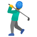 mężczyzna grający w golfa — emotka w stylu Google (Android), Noto Emoji