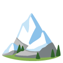 góra z czapą lodową — emotka w stylu Google (Android), Noto Emoji