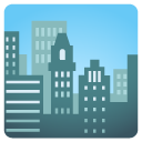 drapacze chmur — emotka w stylu Google (Android), Noto Emoji