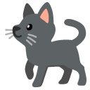 czarny kot — emotka w stylu Google (Android), Noto Emoji