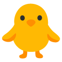 kurczątko od przodu — emotka w stylu Google (Android), Noto Emoji
