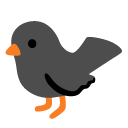 czarny ptak — emotka w stylu Google (Android), Noto Emoji