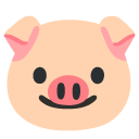 głowa świni — emotka w stylu Google (Android), Noto Emoji