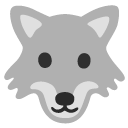 głowa wilka — emotka w stylu Google (Android), Noto Emoji