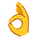 dłoń z gestem OK — emotka w stylu Google (Android), Noto Emoji
