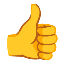 kciuk w górę — emotka w stylu Google (Android), Noto Emoji