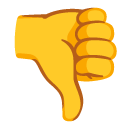 kciuk w dół — emotka w stylu Google (Android), Noto Emoji