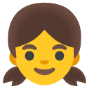 dziewczynka — emotka w stylu Google (Android), Noto Emoji