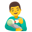 mężczyzna karmiący niemowlę — emotka w stylu Google (Android), Noto Emoji