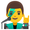 mężczyzna piosenkarz — emotka w stylu Google (Android), Noto Emoji