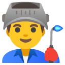 mężczyzna pracownik fabryki — emotka w stylu Google (Android), Noto Emoji