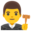 mężczyzna sędzia — emotka w stylu Google (Android), Noto Emoji
