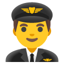 mężczyzna pilot — emotka w stylu Google (Android), Noto Emoji