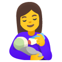 kobieta karmiąca niemowlę — emotka w stylu Google (Android), Noto Emoji
