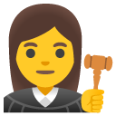 kobieta sędzia — emotka w stylu Google (Android), Noto Emoji