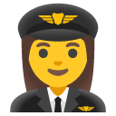 kobieta pilot — emotka w stylu Google (Android), Noto Emoji