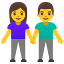 mężczyzna i kobieta trzymający się za ręce — emotka w stylu Google (Android), Noto Emoji