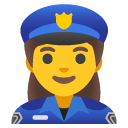 kobieta policjant — emotka w stylu Google (Android), Noto Emoji