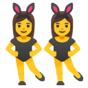 kobiety z uszami królika na przyjęciu — emotka w stylu Google (Android), Noto Emoji