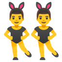 mężczyźni z uszami królika na przyjęciu — emotka w stylu Google (Android), Noto Emoji