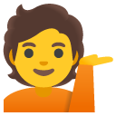 osoba z wystawioną dłonią — emotka w stylu Google (Android), Noto Emoji